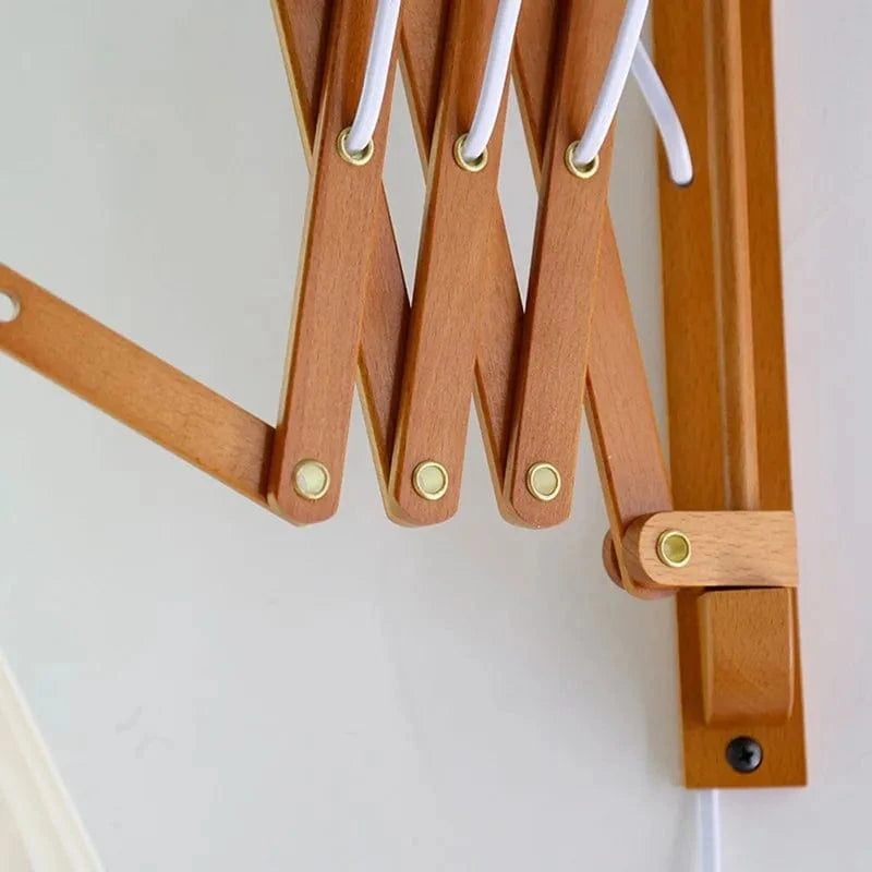 Lampe LED télescopique Sax - Design japonais en bois, idéal pour décoration d'intérieur | Marco Lucetti