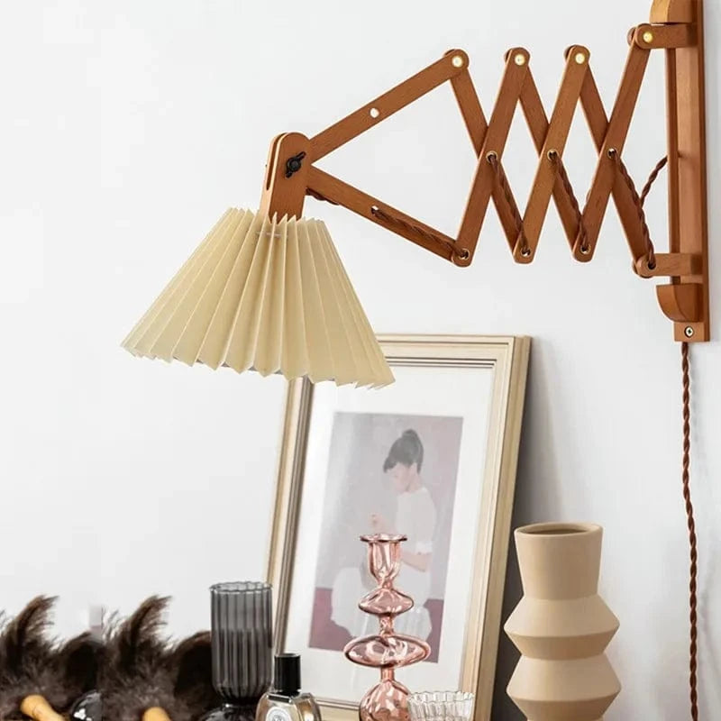 Lampe LED télescopique Sax - Design japonais en bois, idéal pour décoration d'intérieur | Marco Lucetti