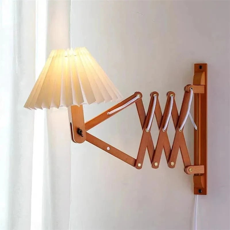 Lampe LED télescopique Sax - Design japonais en bois, idéal pour décoration d'intérieur | Marco Lucetti
