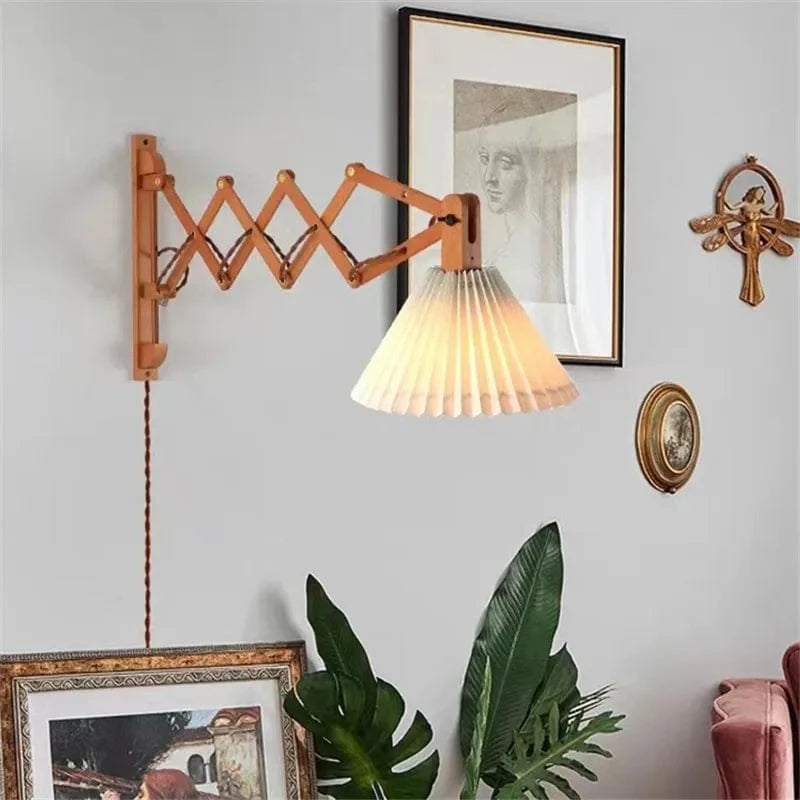 Lampe LED télescopique Sax - Design japonais en bois, idéal pour décoration d'intérieur | Marco Lucetti