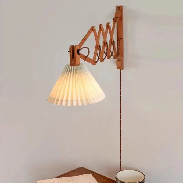 Lampe LED télescopique Sax - Design japonais en bois, idéal pour décoration d'intérieur | Marco Lucetti