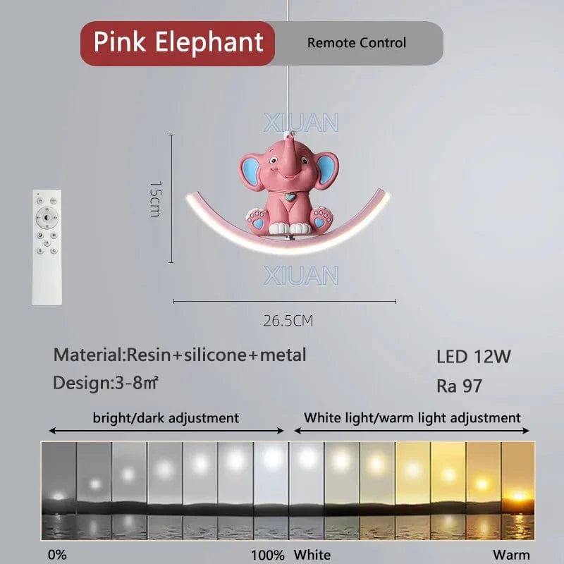 Lampe Licorne Suspendue | Marco Lucetti Gradation RC éléphant