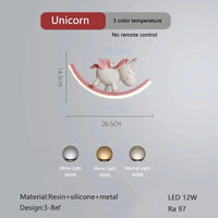 Lampe Licorne Suspendue | Marco Lucetti Licorne 3 couleurs claires