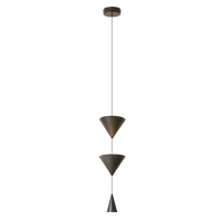 Lampe minimaliste noir-blanc pour suspension moderne dans votre restaurant, maison, salon, salle à manger, bar ou comptoir. | Marco Lucetti