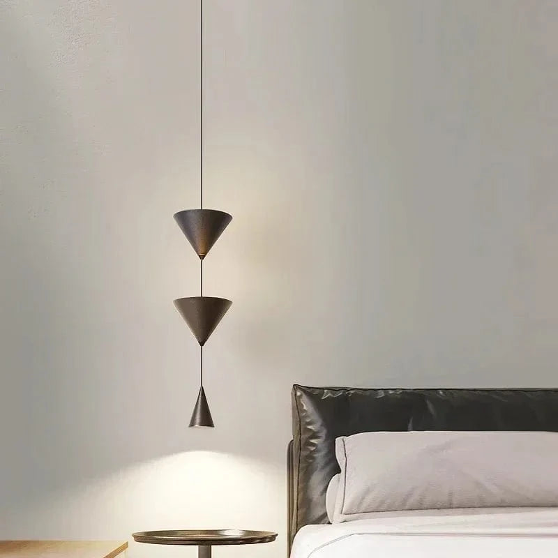 Lampe minimaliste noir-blanc pour suspension moderne dans votre restaurant, maison, salon, salle à manger, bar ou comptoir. | Marco Lucetti