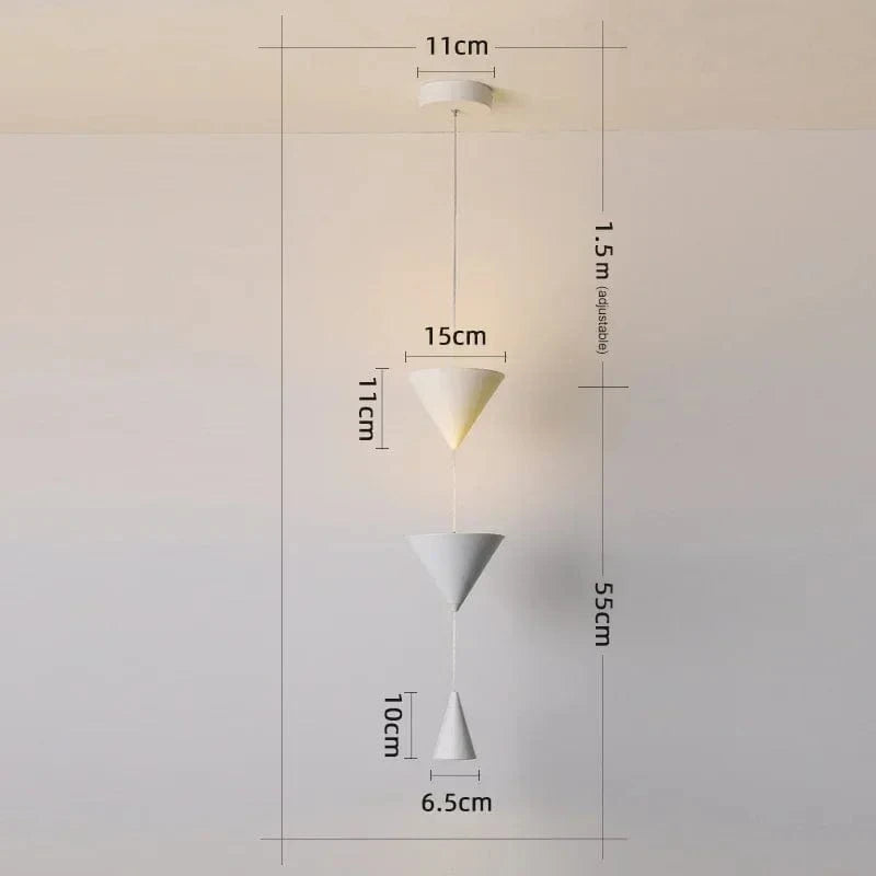 Lampe minimaliste noir-blanc pour suspension moderne dans votre restaurant, maison, salon, salle à manger, bar ou comptoir. | Marco Lucetti BLANC / Lumière froide