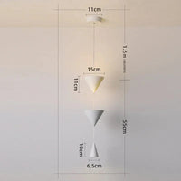 Lampe minimaliste noir-blanc pour suspension moderne dans votre restaurant, maison, salon, salle à manger, bar ou comptoir. | Marco Lucetti BLANC / Lumière froide