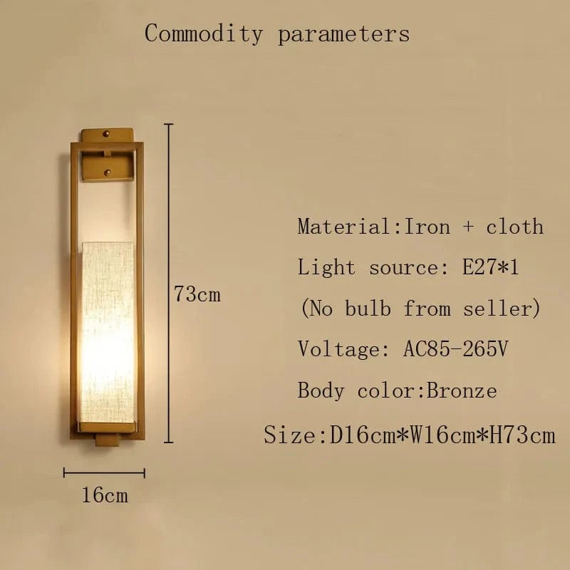 Lampe murale chinoise élégante pour éclairer votre intérieur | Marco Lucetti 1 jeu sans ampoule / CHINE