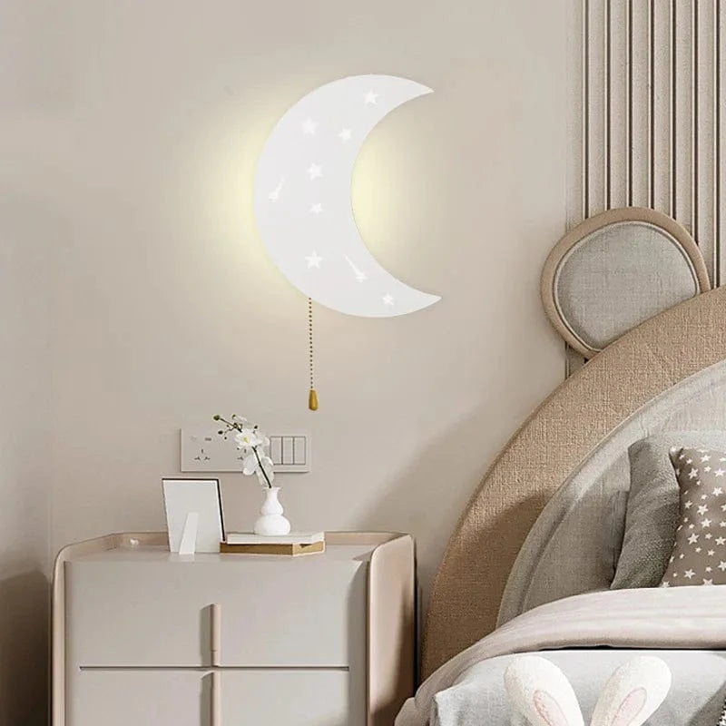 Lampe Murale de Lune Rechargeable Mobile Moderne - Wandleuchte Applique Murale Wandlamp Kinkiet Lumières | Marco Lucetti Blanc-B28.5 22 5CM / Lumière froide