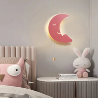 Lampe Murale de Lune Rechargeable Mobile Moderne - Wandleuchte Applique Murale Wandlamp Kinkiet Lumières | Marco Lucetti Rose-A30 25 5CM / Lumière chaude