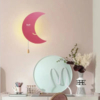 Lampe Murale de Lune Rechargeable Mobile Moderne - Wandleuchte Applique Murale Wandlamp Kinkiet Lumières | Marco Lucetti Rose-C28.5 22 5CM / Lumière chaude
