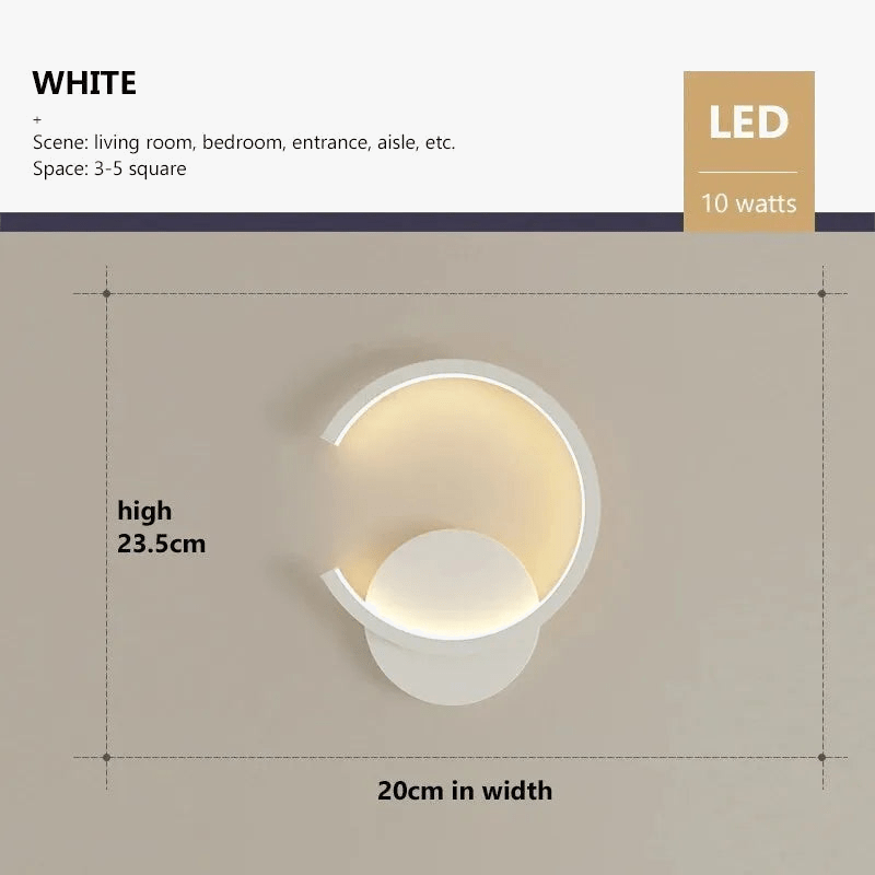 Lampe murale design en aluminium minimaliste | Marco Lucetti