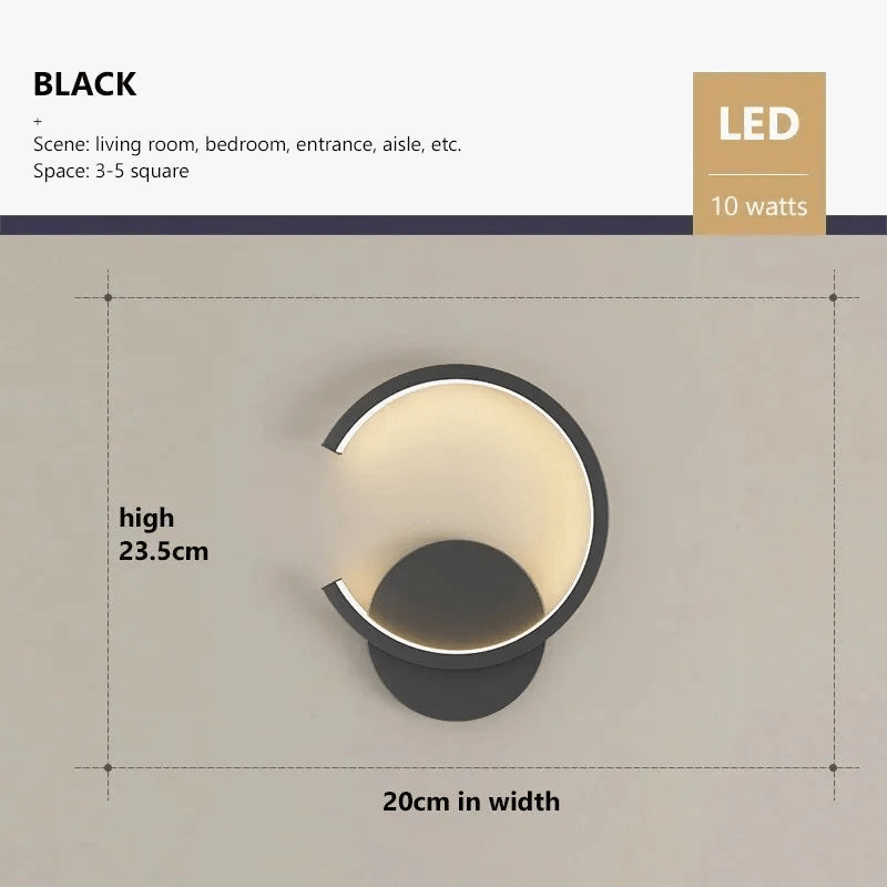 Lampe murale design en aluminium minimaliste | Marco Lucetti