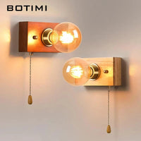 Lampe murale en bois avec interrupteur à tirer | Marco Lucetti