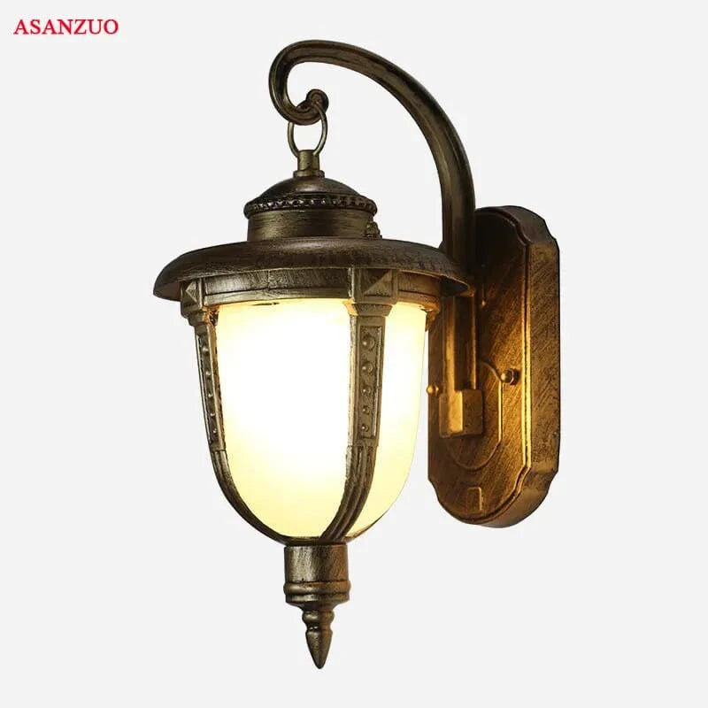 Lampe murale extérieure en bronze européen pour balcon et jardin | Marco Lucetti