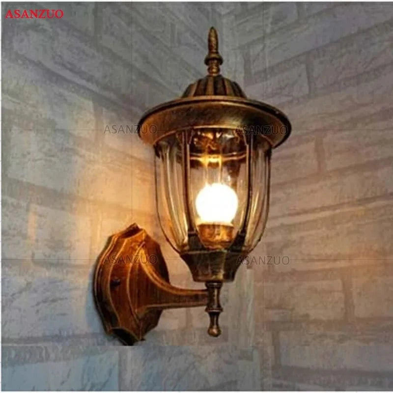Lampe murale extérieure en bronze européen pour balcon et jardin | Marco Lucetti