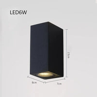Lampe murale extérieure étanche pour porche moderne et balcon, IP54 | Marco Lucetti A-grand 6W