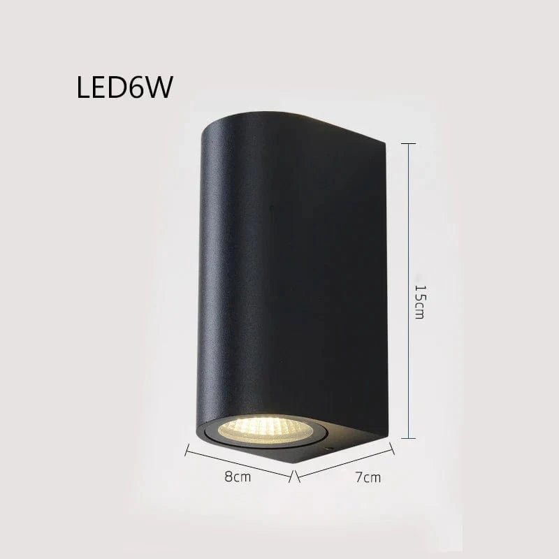 Lampe murale extérieure étanche pour porche moderne et balcon, IP54 | Marco Lucetti B-grand 6W
