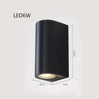 Lampe murale extérieure étanche pour porche moderne et balcon, IP54 | Marco Lucetti B-grand 6W