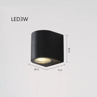 Lampe murale extérieure étanche pour porche moderne et balcon, IP54 | Marco Lucetti Trompette Si 3W