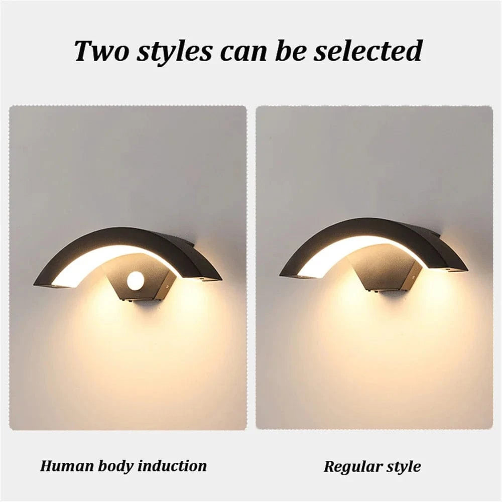Lampe murale extérieure moderne à Induction du corps humain | Marco Lucetti