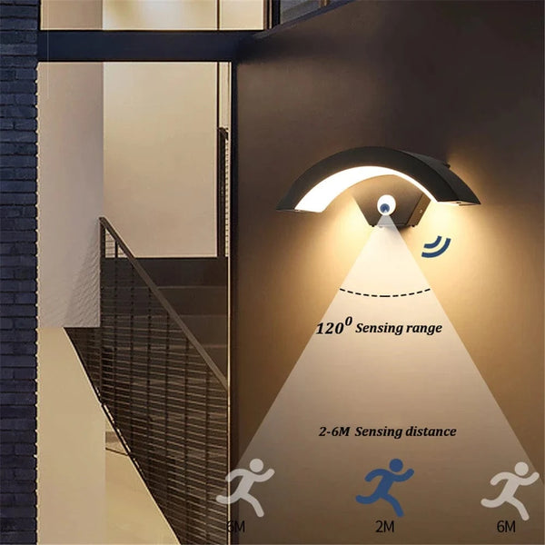 Lampe murale extérieure moderne à Induction du corps humain | Marco Lucetti