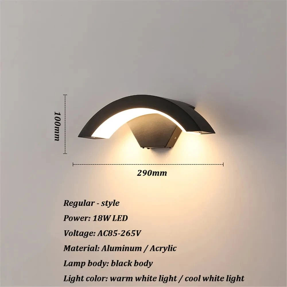 Lampe murale extérieure moderne à Induction du corps humain | Marco Lucetti Blanc chaud / Style régulier / 18W