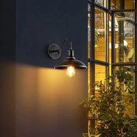 Lampe murale extérieure vintage étanche pour balcon et jardin - Style industriel, douille E27 | Marco Lucetti
