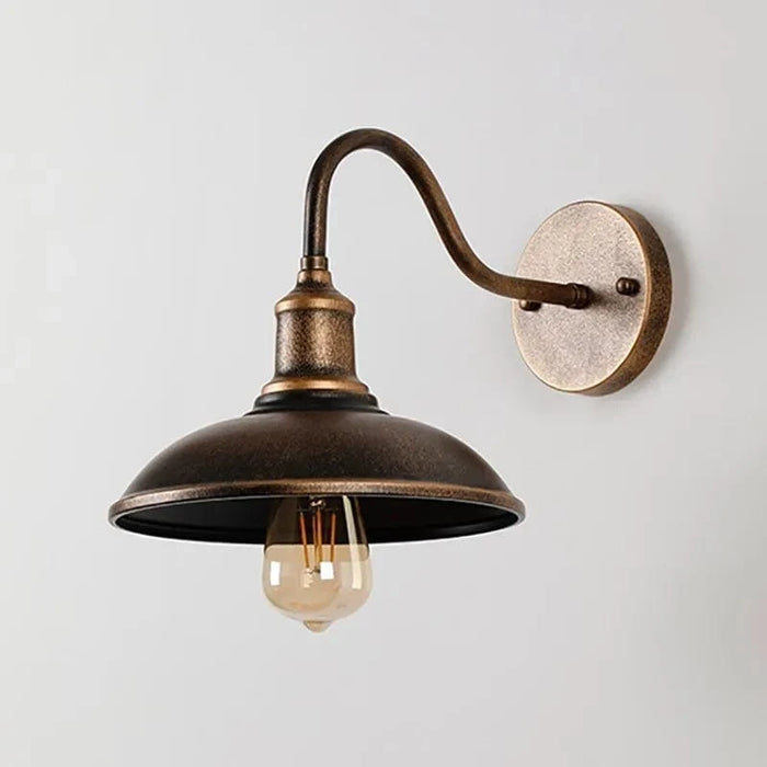 Lampe murale extérieure vintage étanche pour balcon et jardin - Style industriel, douille E27 | Marco Lucetti