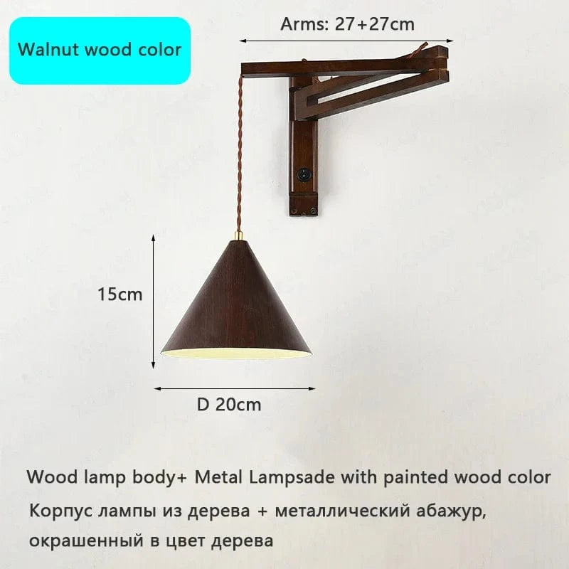 Lampe Murale FlexiSconce | Marco Lucetti Couleur noyer / Lumière blanche