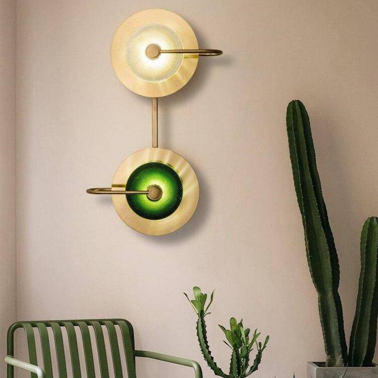 Lampe murale LED design en métal doré - Golden Glow | Marco Lucetti