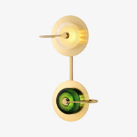 Lampe murale LED design en métal doré - Golden Glow | Marco Lucetti C