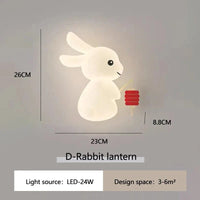 Lampe murale LED Lapin Mignon pour Chambre Enfant | Marco Lucetti D Radis lapin