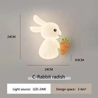 Lampe murale LED Lapin Mignon pour Chambre Enfant | Marco Lucetti Lanterne C Lapin