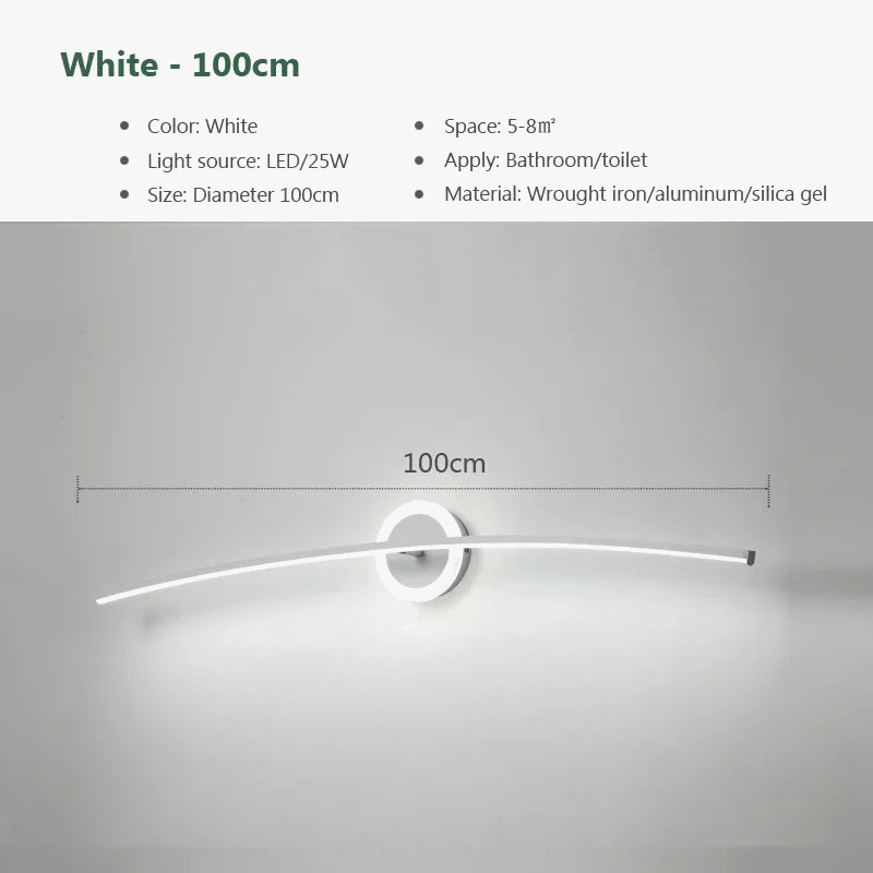 Lampe Murale LED Moderne pour Salle de Bain et Salon | Marco Lucetti