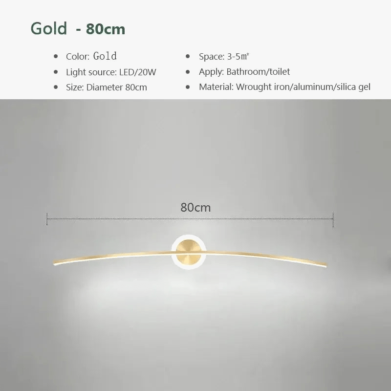 Lampe Murale LED Moderne pour Salle de Bain et Salon | Marco Lucetti
