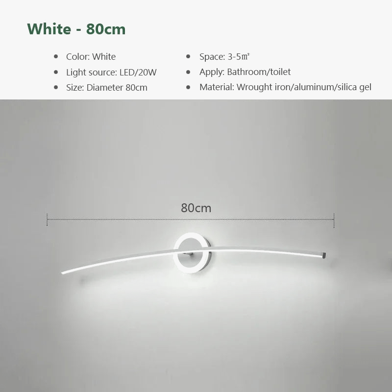 Lampe Murale LED Moderne pour Salle de Bain et Salon | Marco Lucetti