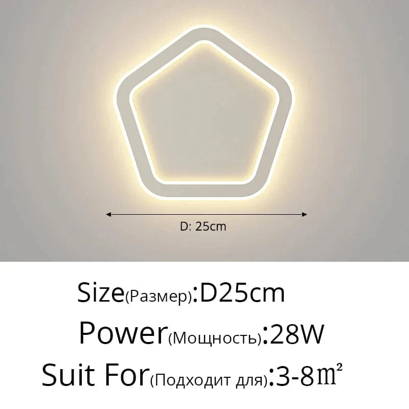 Lampe murale LED nordique: design simple et moderne | Marco Lucetti A style D25cm 28W / 3 couleurs sans télécommande