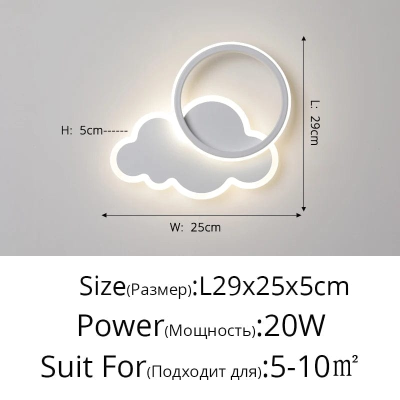 Lampe murale LED Nuage pour Enfants - Design Créatif | Marco Lucetti