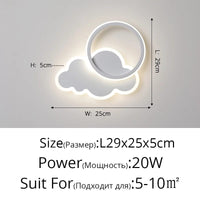 Lampe murale LED Nuage pour Enfants - Design Créatif | Marco Lucetti