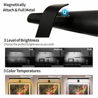 Lampe murale LED rechargeable pour peintures et cibles de fléchettes | Marco Lucetti