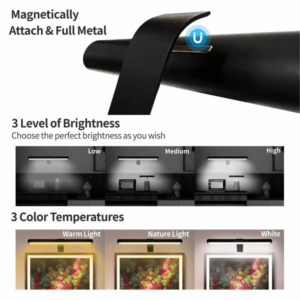 Lampe murale LED rechargeable pour peintures et cibles de fléchettes | Marco Lucetti