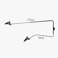 Lampe murale pivotante LED design minimaliste pour chambre et salon | Marco Lucetti