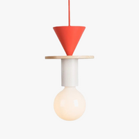 Lampe nordique en bois - Suspension LED - Décoration lumineuse pour la maison