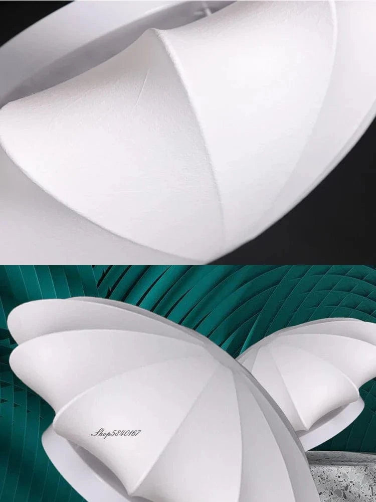 Lampe nordique en soie : décoration de plafond moderne avec LED pour salle à manger ou salon | Marco Lucetti