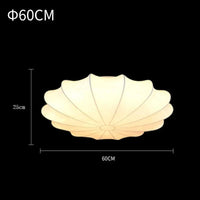 Lampe nordique en soie : décoration de plafond moderne avec LED pour salle à manger ou salon | Marco Lucetti 60 cm