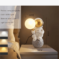 Lampe Nordique LED Astronaute Lune pour Chambre d'Enfants | Marco Lucetti