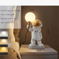 Lampe Nordique LED Astronaute Lune pour Chambre d'Enfants | Marco Lucetti