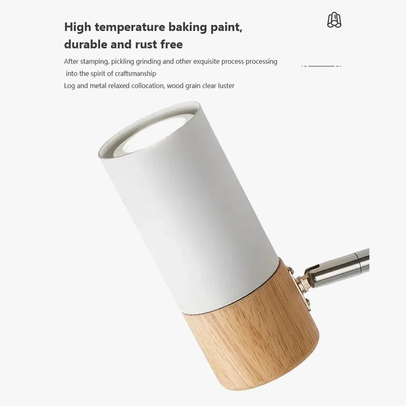 Lustre télescopique en bois oscillant pour une décoration intérieure design