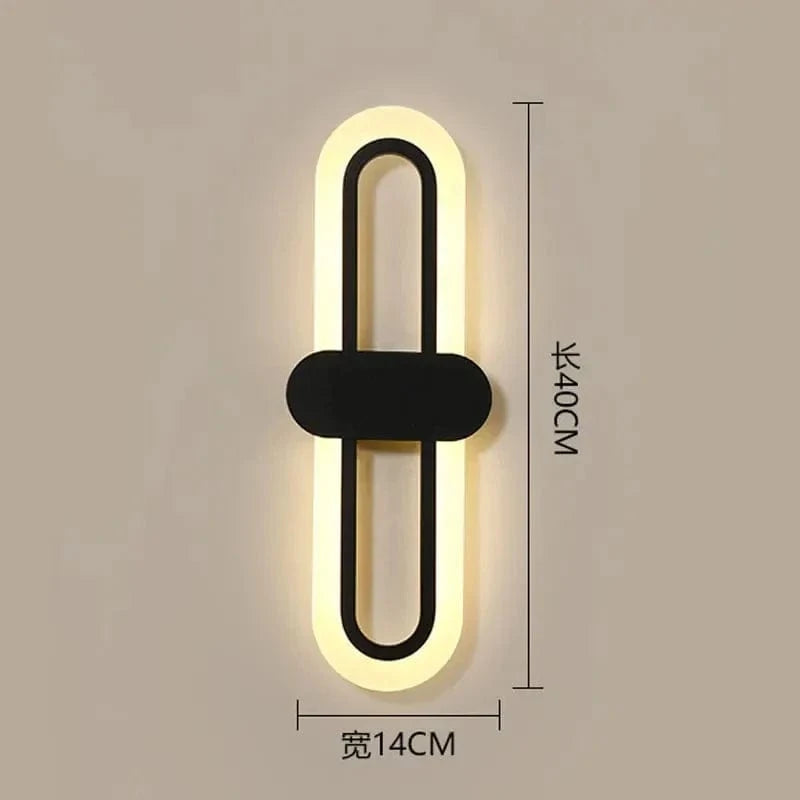 Lampe ovale en acrylique LED pour une décoration tendance | Marco Lucetti Noir / Blanc froid (5 500-7 000 K).